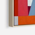 Obraz w ramie 80x80 - Migotliwe Nastroje Kształtów - różne geometryczne formy, olejny obraz - rama drewno