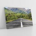 Obraz na płótnie 120x80 - Droga przez góry: podróż do przygody - droga, góry