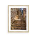 Plakat w ramie 30x40 - Uliczka: perspektywa miejskiego krajobrazu - uliczka, perspektywa - rama drewno