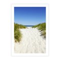 Plakat bez ramy 40x50 - Relaks nad Morskimi Wzgórzami - plaża, wydmy