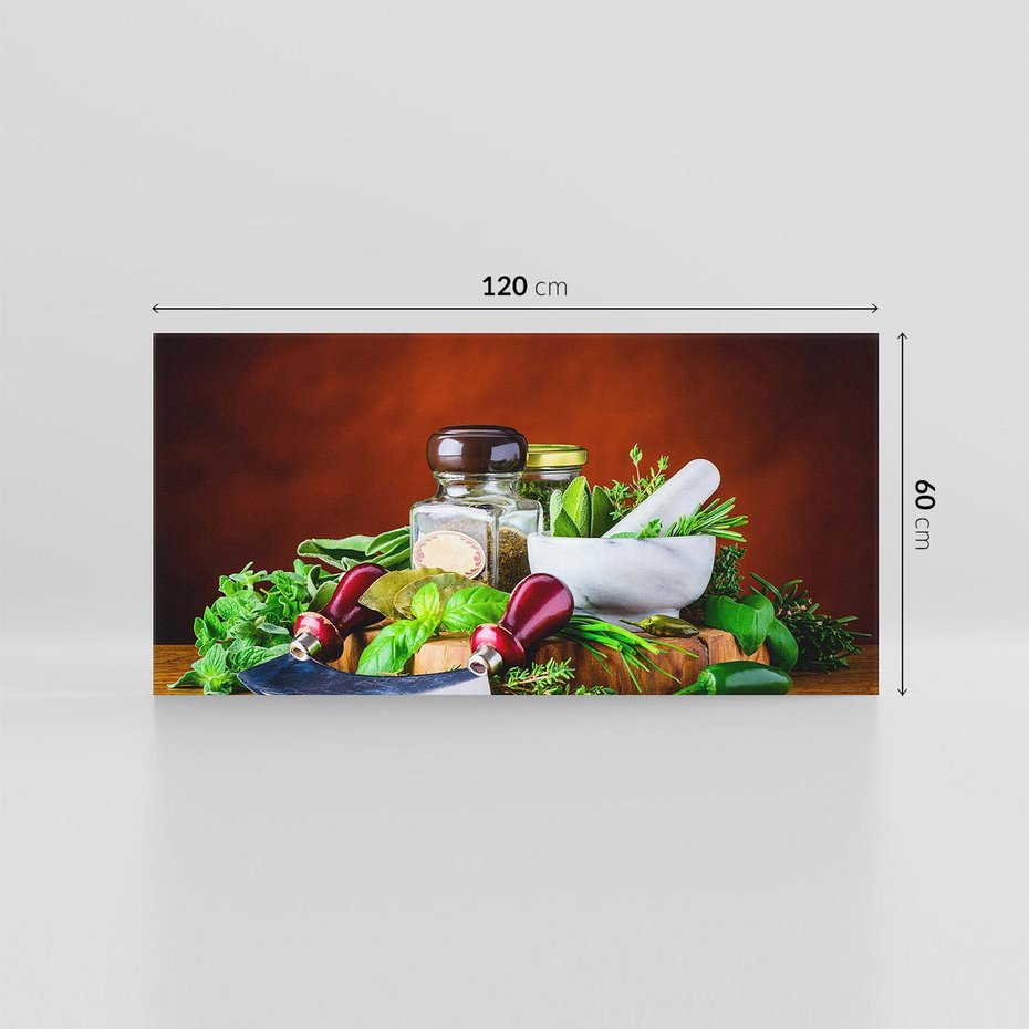 Obraz na płótnie 120x60 - Kulinarna przygoda - do kuchni, przyprawy