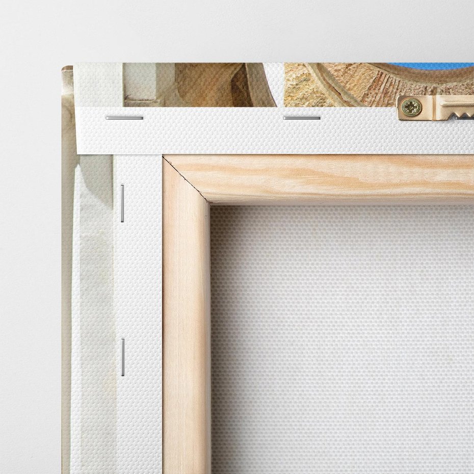 Obraz na płótnie 50x70 - Romantyczna Przeprawa - romantyczna, uliczka