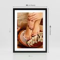 Plakat w ramie 30x40 - Relaksujące Spa i Perfekcyjny Manicure - spa, paznokcie - rama czarna