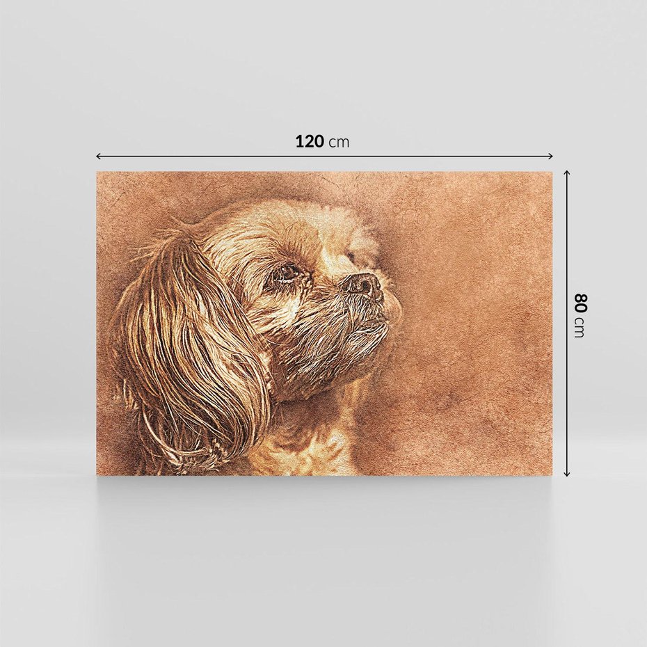 Obraz na płótnie 120x80 - Sztuka abstrakcyjna: Pies - pies, sztuka