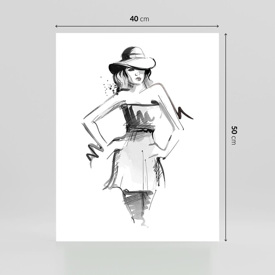 Plakat bez ramy 40x50 - Piękno mody i urody - beauty, fashion