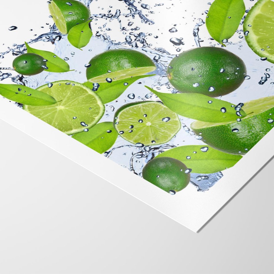 Plakat bez ramy 50x70 - Cytrusowa Świeżość - limonki, cytryny