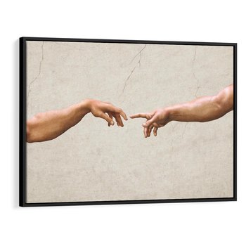 Obraz w ramie 70x50 - Antyczna Twórczość - inspiracja, Michał Anioł - rama czarna