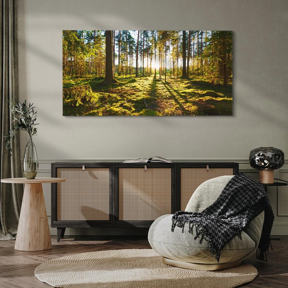 Obraz na płótnie 140x70 - Obfitość natury - las, drzewa