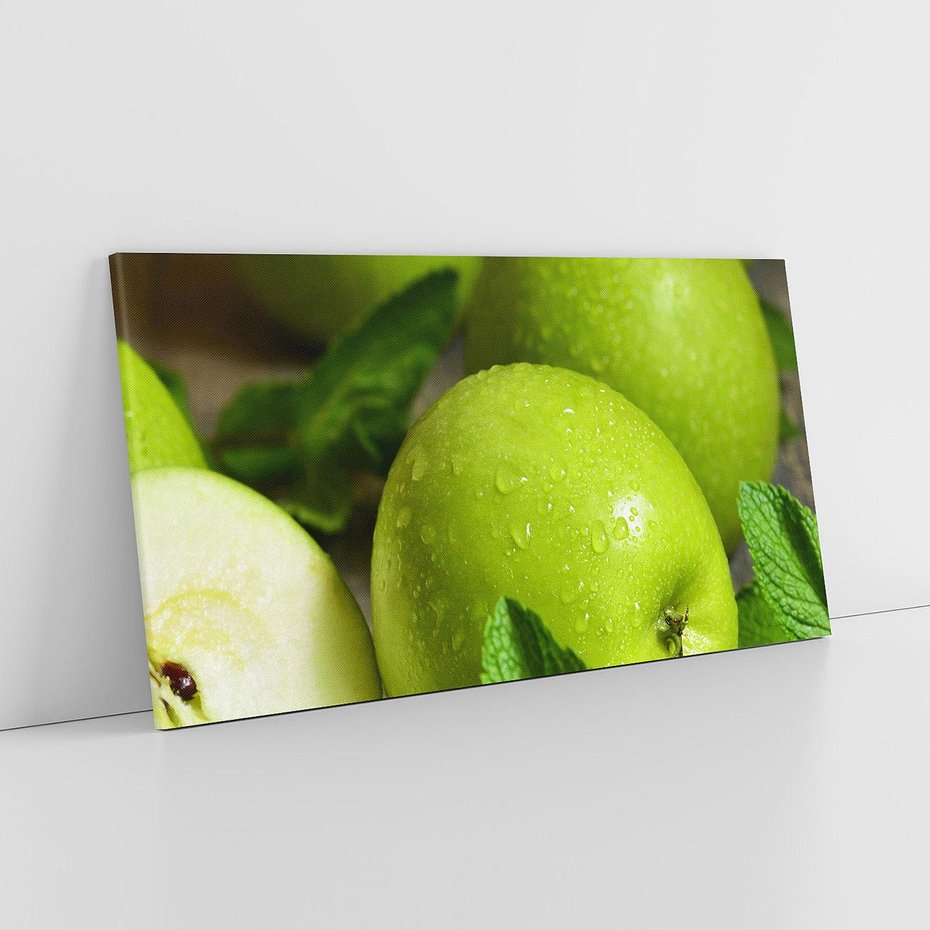 Obraz na płótnie 120x60 - Jabłkowa kolorystyka - jabłka, owoce