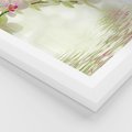 Plakat w ramie 50x70 - Orchidea w Spa - orchidea, kwiaty - rama biała