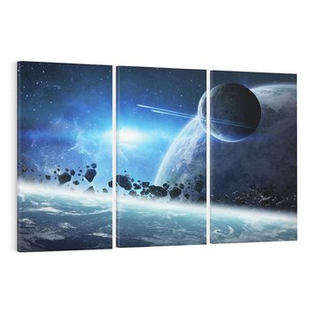 Obraz na płótnie 120x80 - Ziemia w Kosmosie - ziema, kosmos