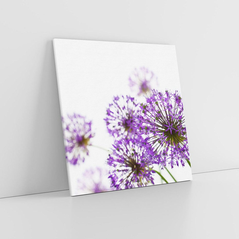 Obraz na płótnie 80x80 - Kwiatowe pejzaże: natura w rozkwicie - kwiaty, natura