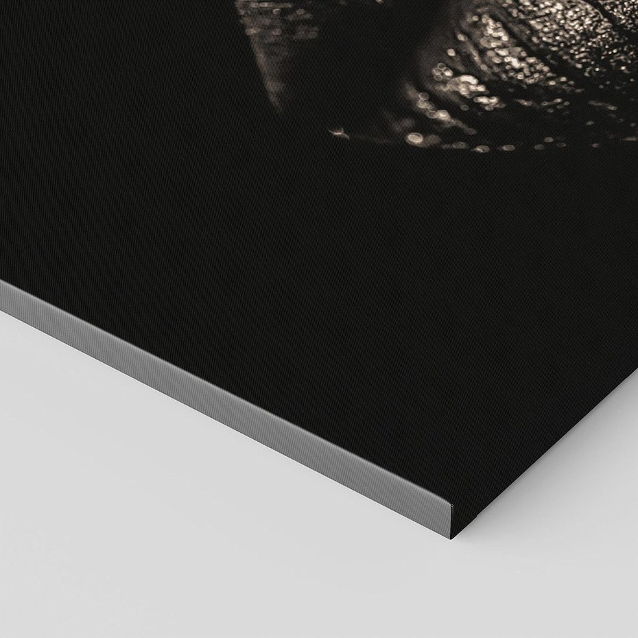 Obraz na płótnie 120x60 - Usta Czarno-Białe - usta, czarno