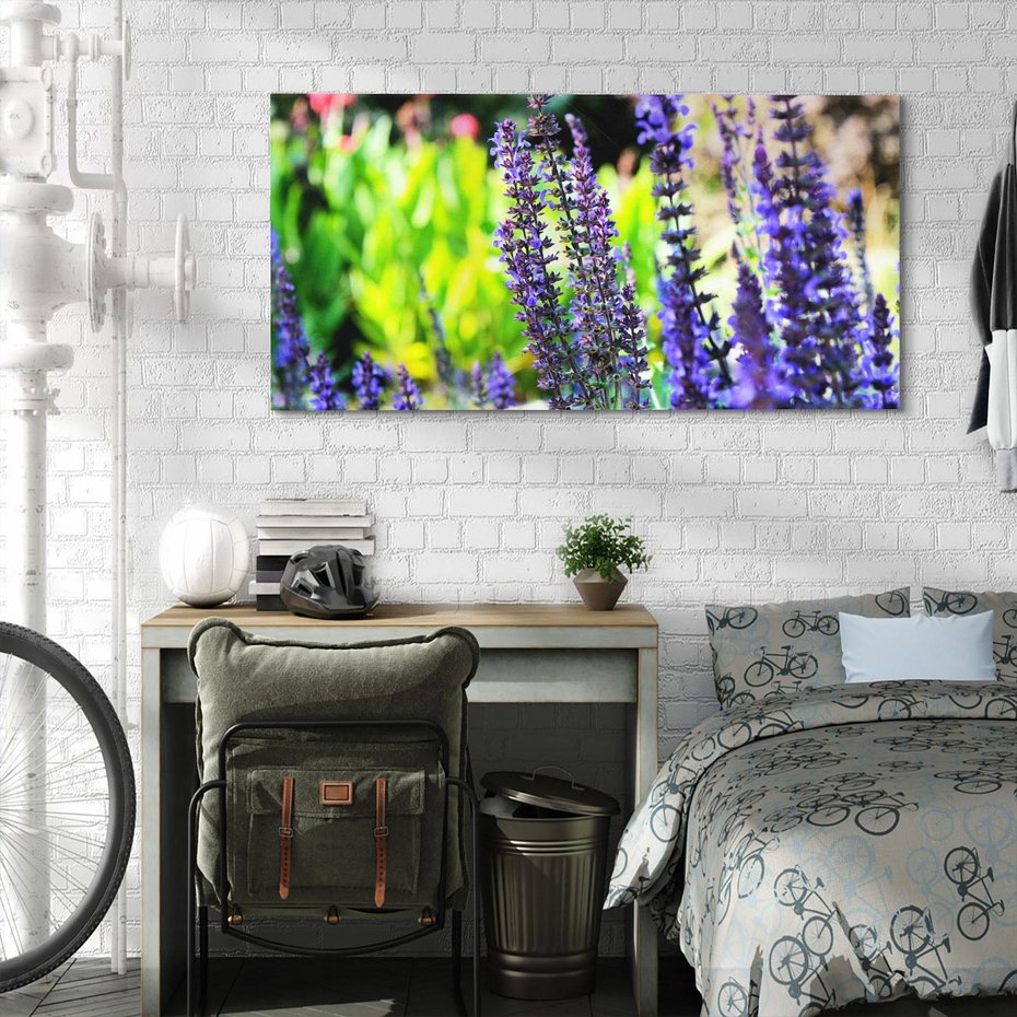 Obraz na płótnie 120x60 - Ogród Lawendowy - lawenda, kwiat