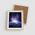 Plakat w ramie 40x50 - Podróż w kosmiczną przestrzeń - kosmos, ziemia - rama drewno