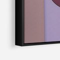 Obraz w ramie 50x70 - Przenikanie przestrzeni czasu - abstrakcja, geometria - rama czarna