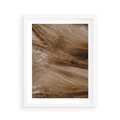 Plakat w ramie 40x50 - Pampasowy Brąz - suche trawy, trawa pampasowa - rama biała