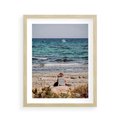 Plakat w ramie 40x50 - Relaks na Plaży - wakacje, plaża - rama drewno