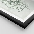 Plakat w ramie 40x50 - Spokojne Poddanie Naturze - zielony plakat, roślinne inspiracje - rama czarna