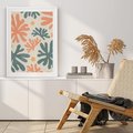 Plakat bez ramy 21x30 - Boho Wybuch - boho formy, kształty