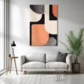 Obraz na płótnie 80x120 - Loftowa Harmonia - abstrakcja, styl loftowy