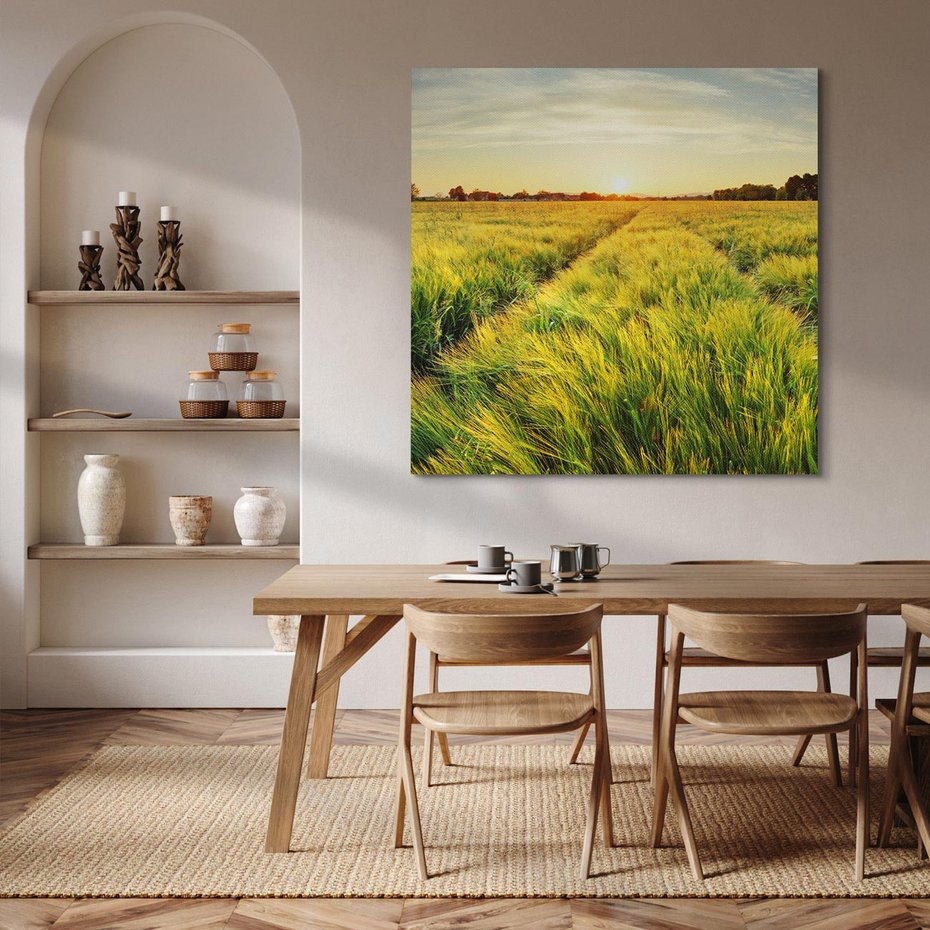 Obraz na płótnie 30x30 - Idylliczna łąka - łąka, natura