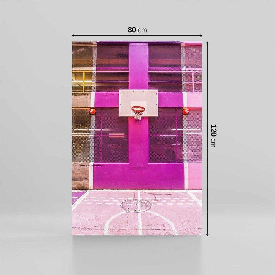 Obraz na płótnie 80x120 - Boisko Koszykówki - Pasja Sportowego Ducha - boisko, koszykówka