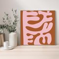 Obraz w ramie 80x80 - Migotliwe Boho Marzenia - abstrakcyjny obraz, plakat - rama drewno