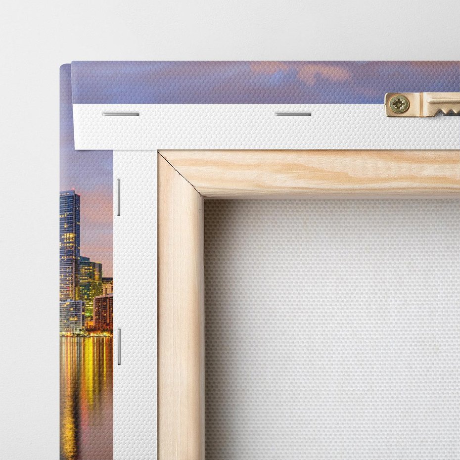 Obraz na płótnie 120x80 - miasto świateł - Miami, Floryda