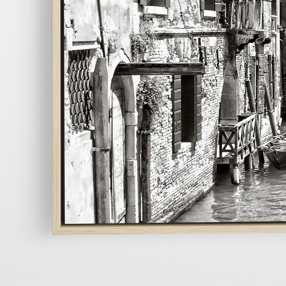 Obraz w ramie 70x50 - Zabłądzić w Wenecji - wenecja, kanały - rama drewno