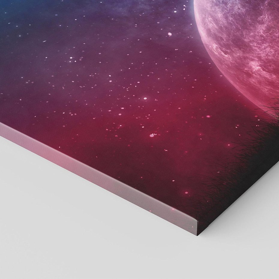 Obraz na płótnie 120x60 - Tajemnicza obecność kosmosu - księżyc, kosmos