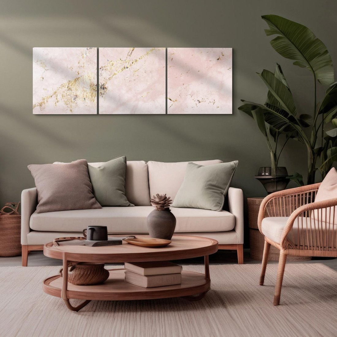 Obraz na płótnie 120x40 - Piękno w Szczegółach - marmur, złoto