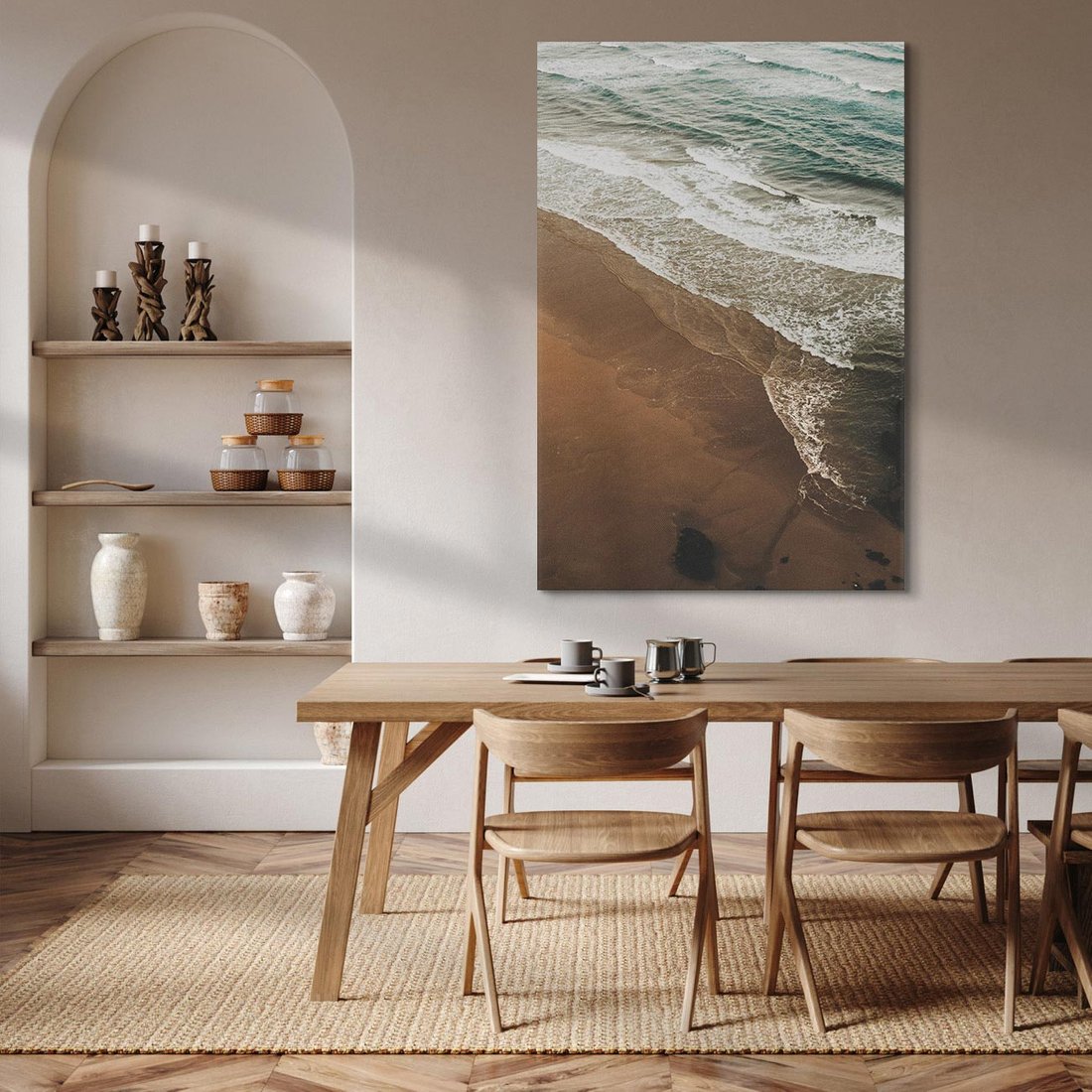 Obraz na płótnie 50x70 - Spokój nad plażą - plaża, morze