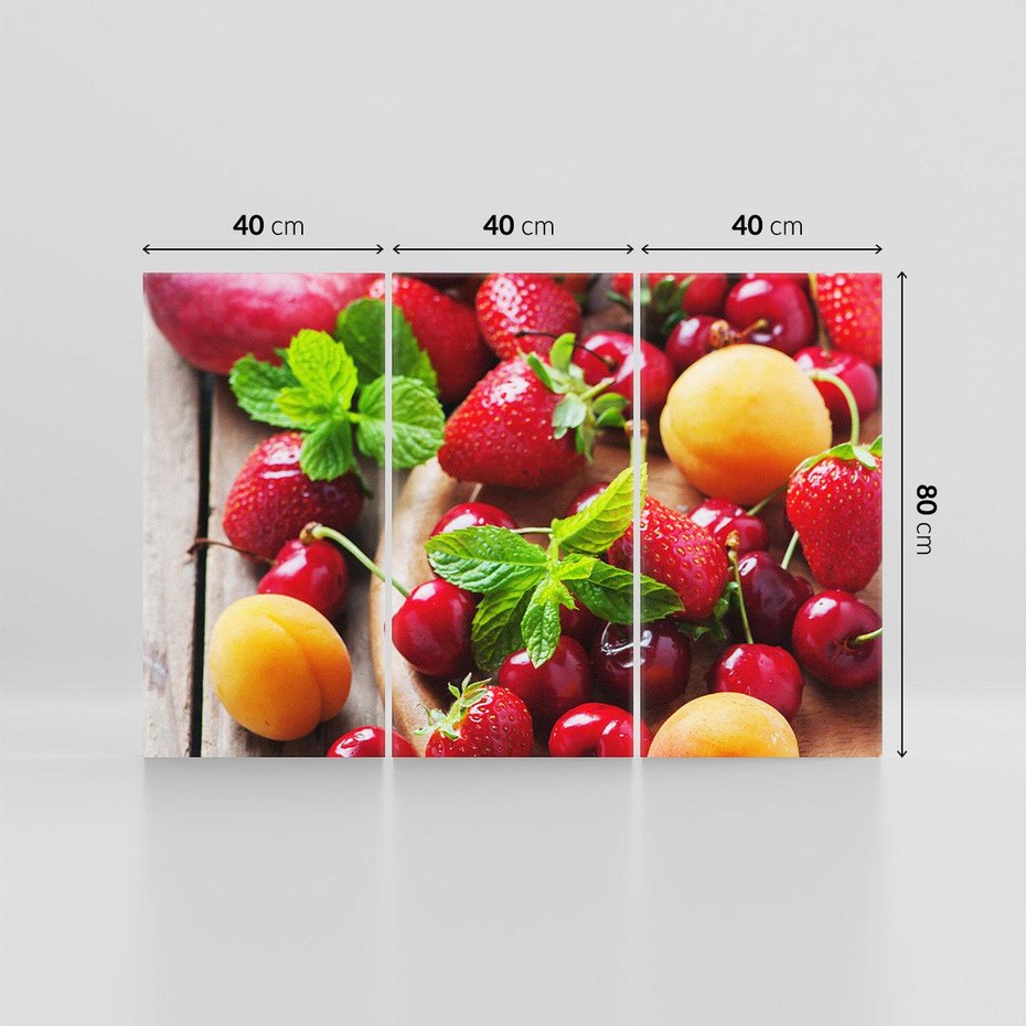 Obraz na płótnie 120x80 - Owoce w restauracji artystycznie - owoce, restauracja