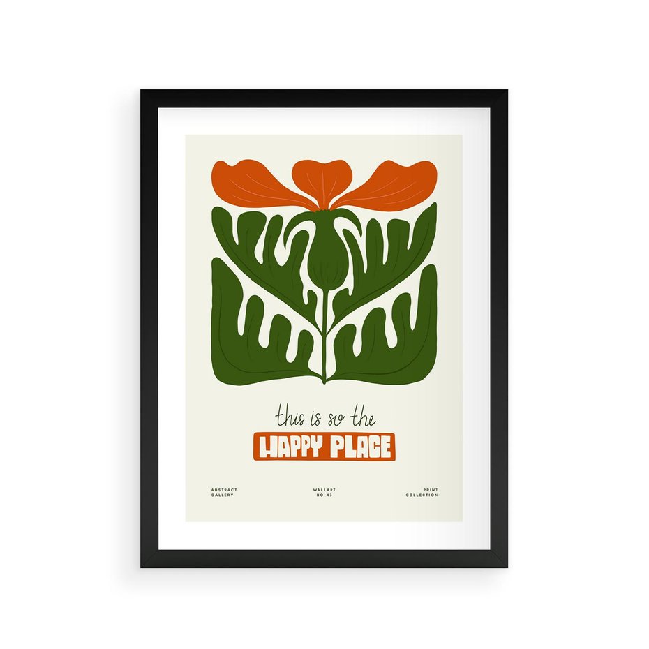 Plakat w ramie 30x40 - Rozkwitająca Gra - kwiaty, nowoczesny plakat - rama czarna