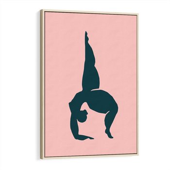 Obraz w ramie 80x120 - Zaklęte Wzory - abstrakcja, kobieca sylwetka - rama drewno