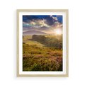 Plakat w ramie 50x70 - Pejzaż na łące - pejzaż, łąka - rama drewno