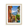 Plakat w ramie 30x40 - Tropienie Nieskończoności - uliczka, perspektywa - rama drewno