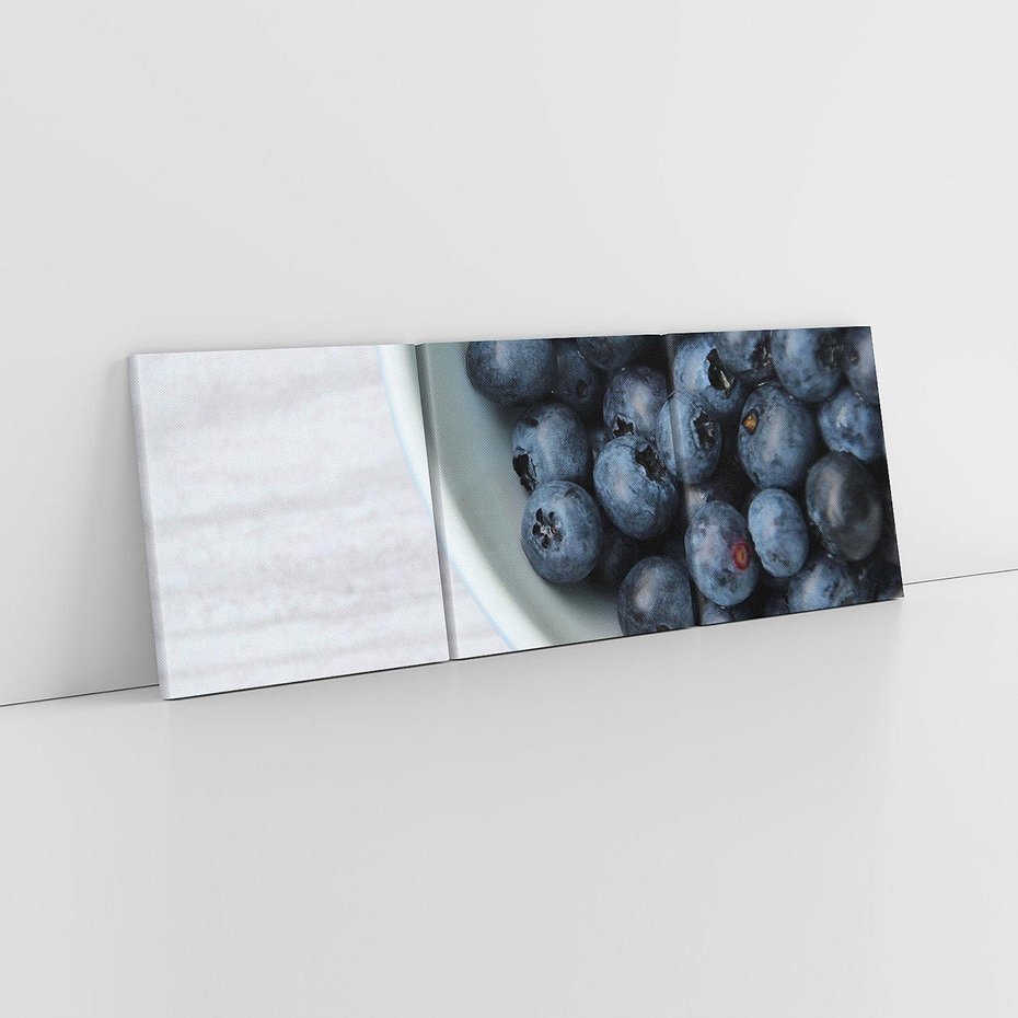 Obraz na płótnie 150x50 - Borówki - Owocowy Urok Lasu - borówki, owoce