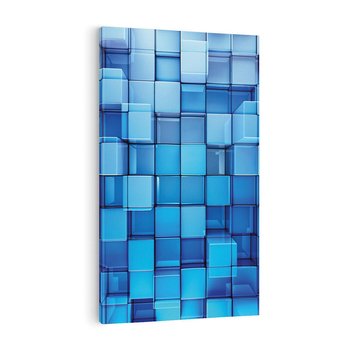 Obraz na płótnie 50x70 - Abstrakcyjne 3D: Kolorowe bloki - abstrakcja, 3d