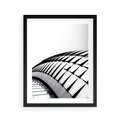 Plakat w ramie 40x50 - Dynamiczne Kształty - architektura, obłe kształty - rama czarna