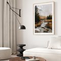 Plakat w ramie 50x70 - W Górskiej Dolinie - artystyczna fotografia, las - rama drewno