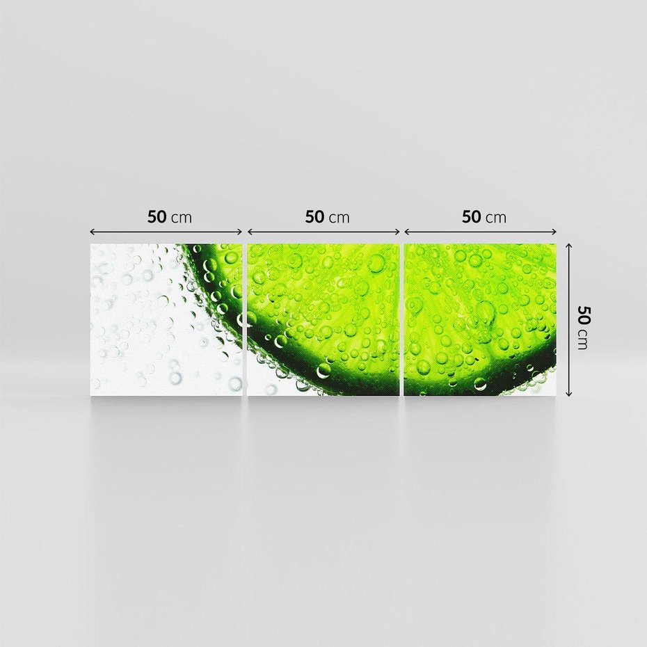 Obraz na płótnie 150x50 - Świeżość i kwasowość limonki - limnka, owoce