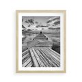 Plakat w ramie 40x50 - Pomost nad Morzem - pomost, morze - rama drewno