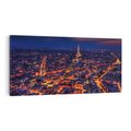 Obraz na płótnie 140x70 - Nocne impresje Paryża - Paryż, noc