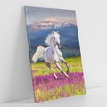 Obraz na płótnie 70x100 - Koń Góry: Spotkanie z Wielką Przyrodą - koń, góry