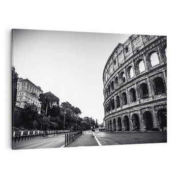 Obraz na płótnie 70x50 - Echa Historii - czarno biała fotografia, koloseum