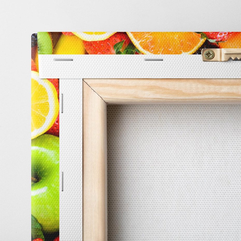 Obraz na płótnie 30x30 - soczysta symfonia smaków - owoce, jabłka