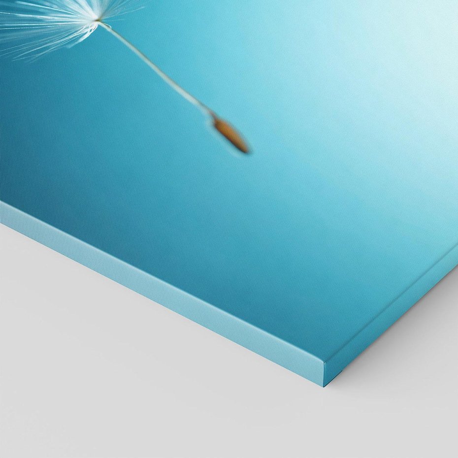 Obraz na płótnie 120x80 - Lekkość i Przemijanie - dmuchawiec, wiatr