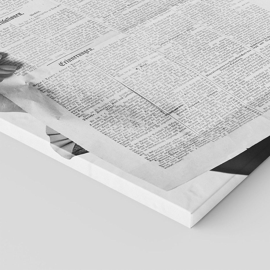 Obraz na płótnie 120x80 - Nowe Wiadomości - retro zdjęcie, czarno białe